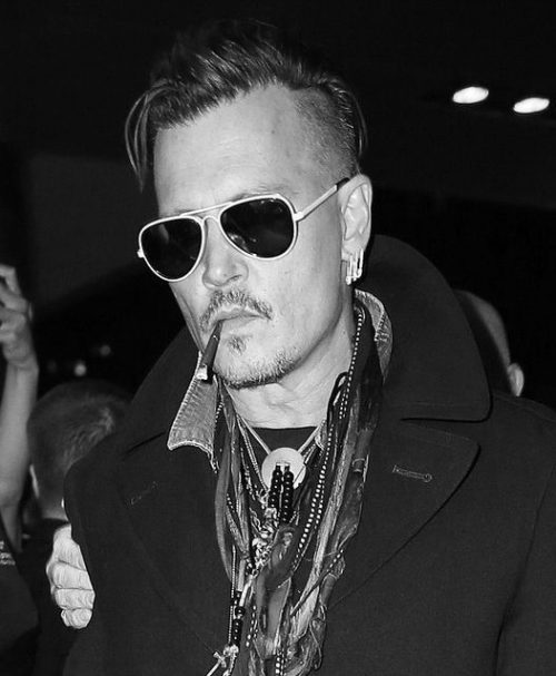 Johnny Depp hairstyle design